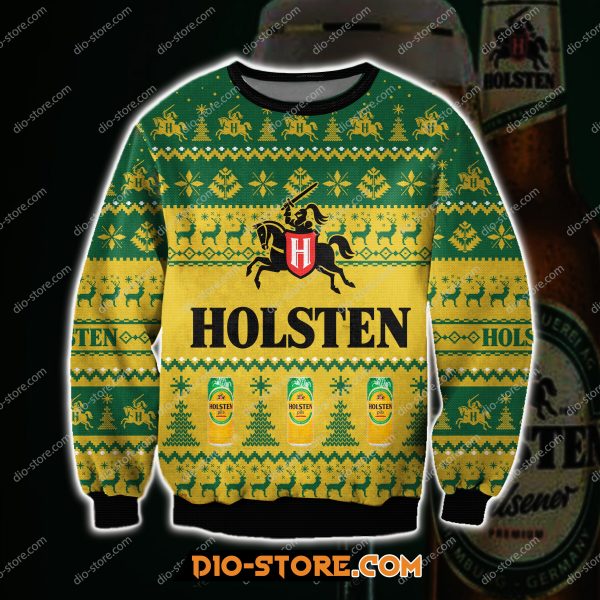 Holsten Pils Knitting Pattern 3D Print Ugly Sweatshirt