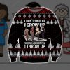 I Grow Up I Throw Up 3D Print Ugly Christmas Sweatshirt