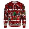 Irish Water Spaniel Snow Christmas Ugly Christmas Sweatshirt Animal Dog Cat Sweater Unisex