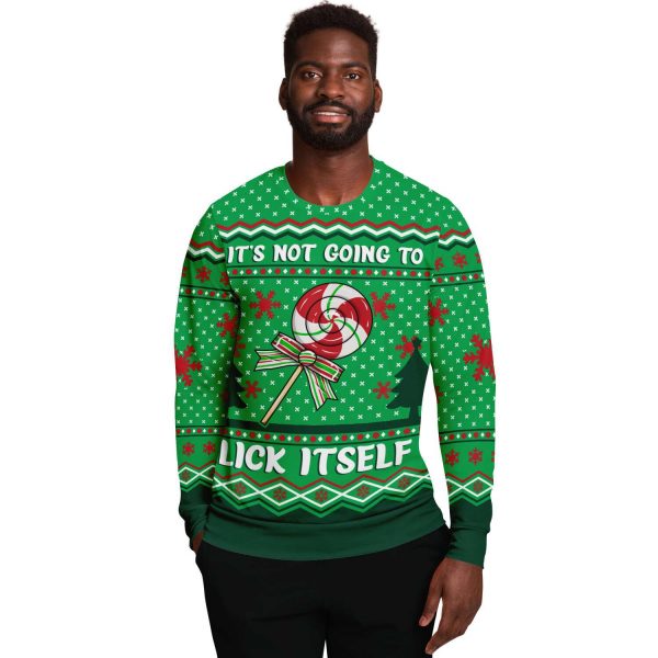 "It'S Not Going To Lick Itself" Ugly Christmas Sweatshirt - Colins Store