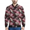 Japanese Cranes And Chrysanthemums Print Bomber Jacket