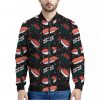 Japanese Sushi Pattern Print Bomber Jacket