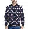 LGBT Pride Rainbow Eyes Pattern Print Bomber Jacket