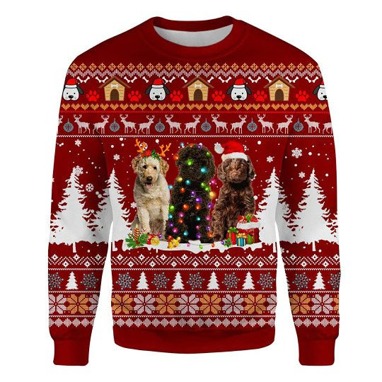 Lagotto Romagnolo Ugly Christmas Sweatshirt Animal Dog Cat Sweater Unisex