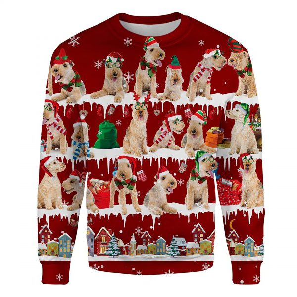 Lakeland Terrier Snow Christmas Ugly Christmas Sweatshirt Animal Dog Cat Sweater Unisex