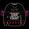 Learn To Love A Beast Knitting Pattern 3D Print Ugly Christmas Sweatshirt