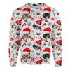 Lhasa Apso Xmas Decor Ugly Christmas Sweatshirt Animal Dog Cat Sweater Unisex
