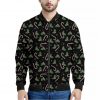 Lights Christmas Pattern Print Bomber Jacket
