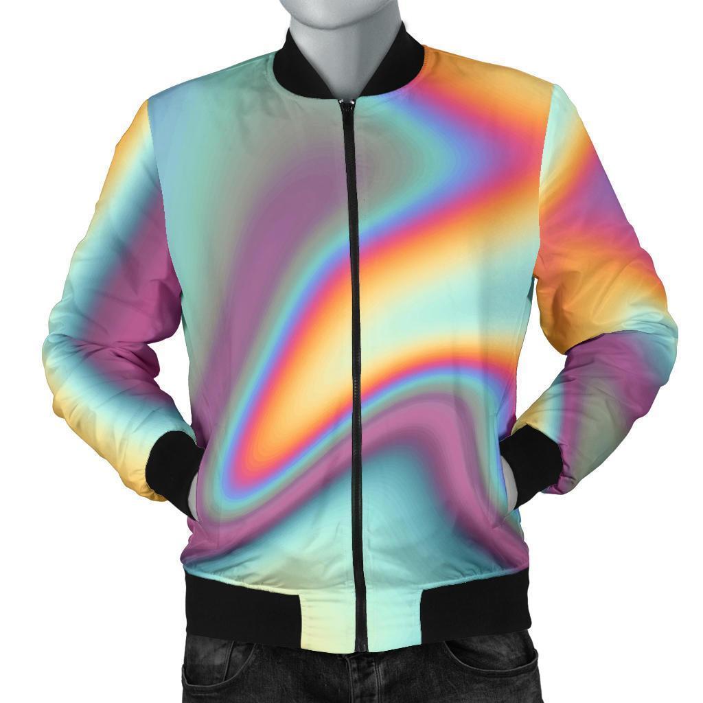 holo bomber jacket