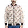 Little Rat Pattern Print Bomber Jacket