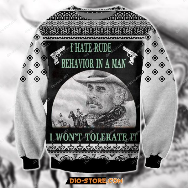 Lonesome Dove 3D Print Ugly Christmas Sweatshirt