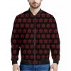 Magic Pentagram Pattern Print Bomber Jacket