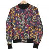 Mandala Floral Bohemian Pattern Print Bomber Jacket