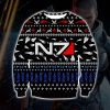 Mass Effect N7 Knitting Pattern 3D Print Ugly Christmas Sweatshirt