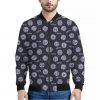 Maya Symbol Pattern Print Bomber Jacket