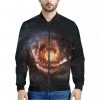 Milky Way Universe Print Bomber Jacket