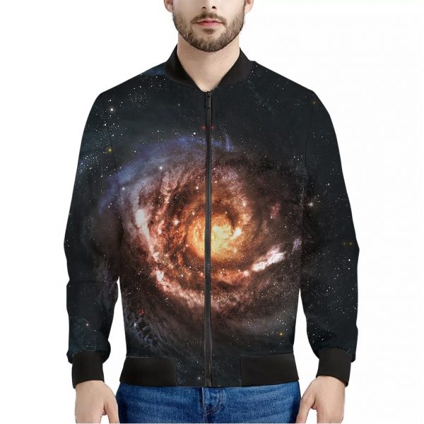 Milky Way Universe Print Bomber Jacket