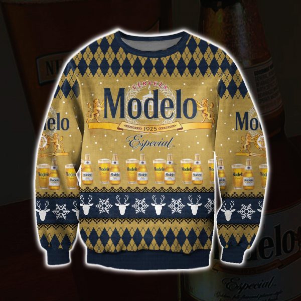 Modelo Especial Knitting Pattern 3D Print Ugly Sweatshirt
