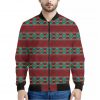 Native Southwestern Pattern Print Bomber Jacket