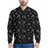 Om Sign Pattern Print Bomber Jacket