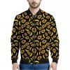 Papaya And Banana Pattern Print Bomber Jacket