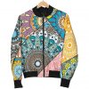 Patchwork Mandala Bohemian Pattern Print Bomber Jacket