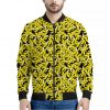 Peeled Banana Pattern Print Bomber Jacket