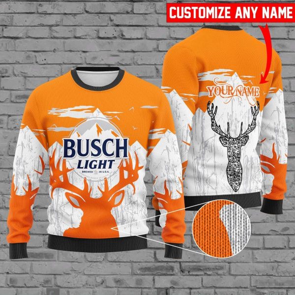 Personalized Busch Light Christmas Sweatshirt
