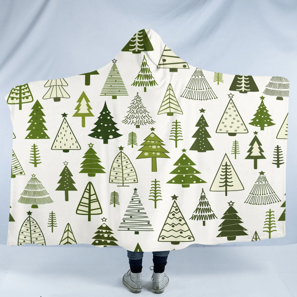 Pine Pattern SW2336 Hooded Blanket Cloak Blanket
