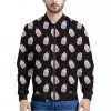 Pink Cupcake Pattern Print Bomber Jacket