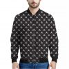 Pirate Skull Symbol Pattern Print Bomber Jacket