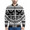 Polynesian Tribal Tattoo Pattern Print Bomber Jacket