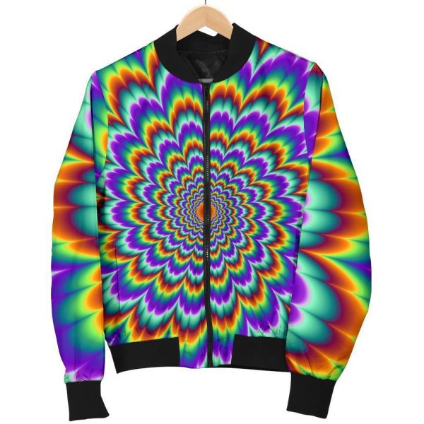 Psychedelic Expansion Optical Illusion Bomber Jacket