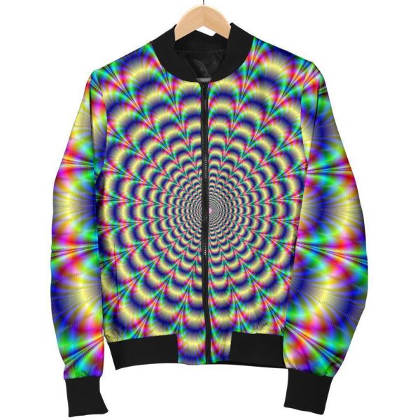 Psychedelic Explosion Optical Illusion Bomber Jacket
