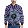 Psychedelic Om Print Bomber Jacket