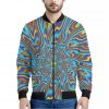 Psychedelic Print Bomber Jacket