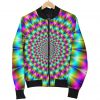 Psychedelic Rave Optical Illusion Bomber Jacket