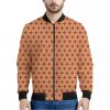 Red Japanese Flower Pattern Print Bomber Jacket