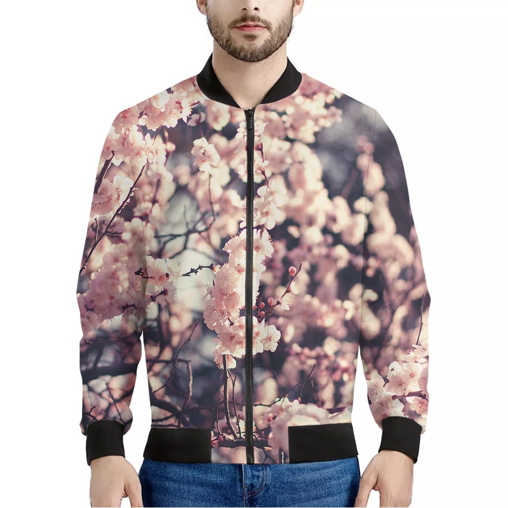 cherry blossom bomber jacket