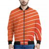 Salmon Print Bomber Jacket