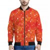 Salmon Roe Print Bomber Jacket