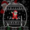 Santa Dabbing Knitting Pattern 3D Print Ugly Christmas Sweatshirt