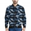 Shark Underwear Pattern Print Bomber Jacket