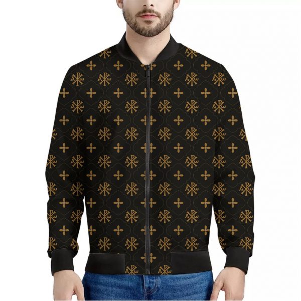Sigla Orthodox Pattern Print Bomber Jacket