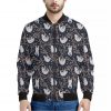 Sloth Family Pattern Print Bomber Jacket