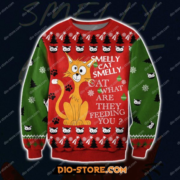 Smelly Cat- Phoebe From Friends Movie 3D All Over Print Ugly Christmas Sweatshirt