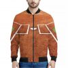 Softball Playing Field Print Bomber Jacket