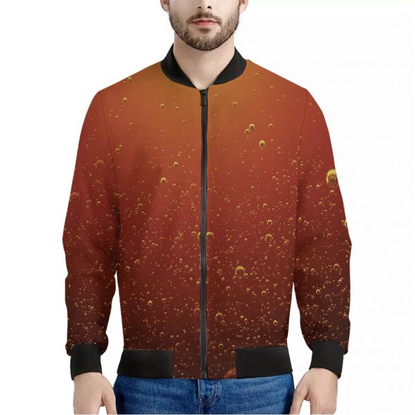 Sparkling Cola Print Bomber Jacket