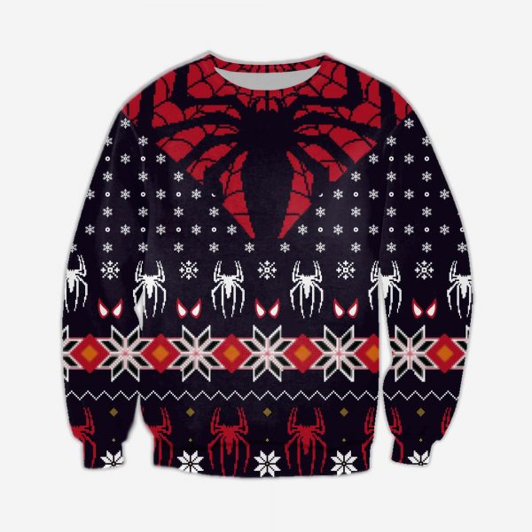 Spider-Man 3D All Over Printed Ugly Christmas Sweatshirt