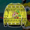 Spongebob Knitting Pattern 3D Print Ugly Christmas Sweatshirt